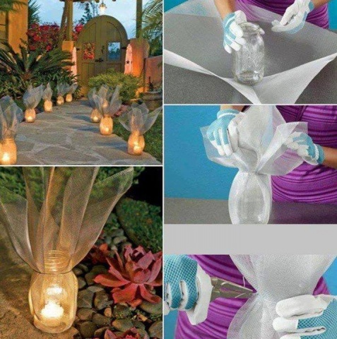 Mécses az üvegben Kerti világítás befőttes üvegből és mécsesből