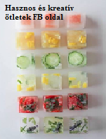Jégkockák kreatívan Dekoratív gyümölcsös jégkockák készítése házilag