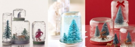 Hógömb befőttes üvegből Hógömb befőttes üvegből