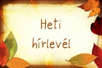 Heti hírlevél feliratkozás heti hírlevélre